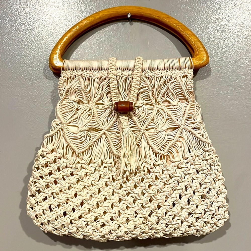 Crotchet macrame purse